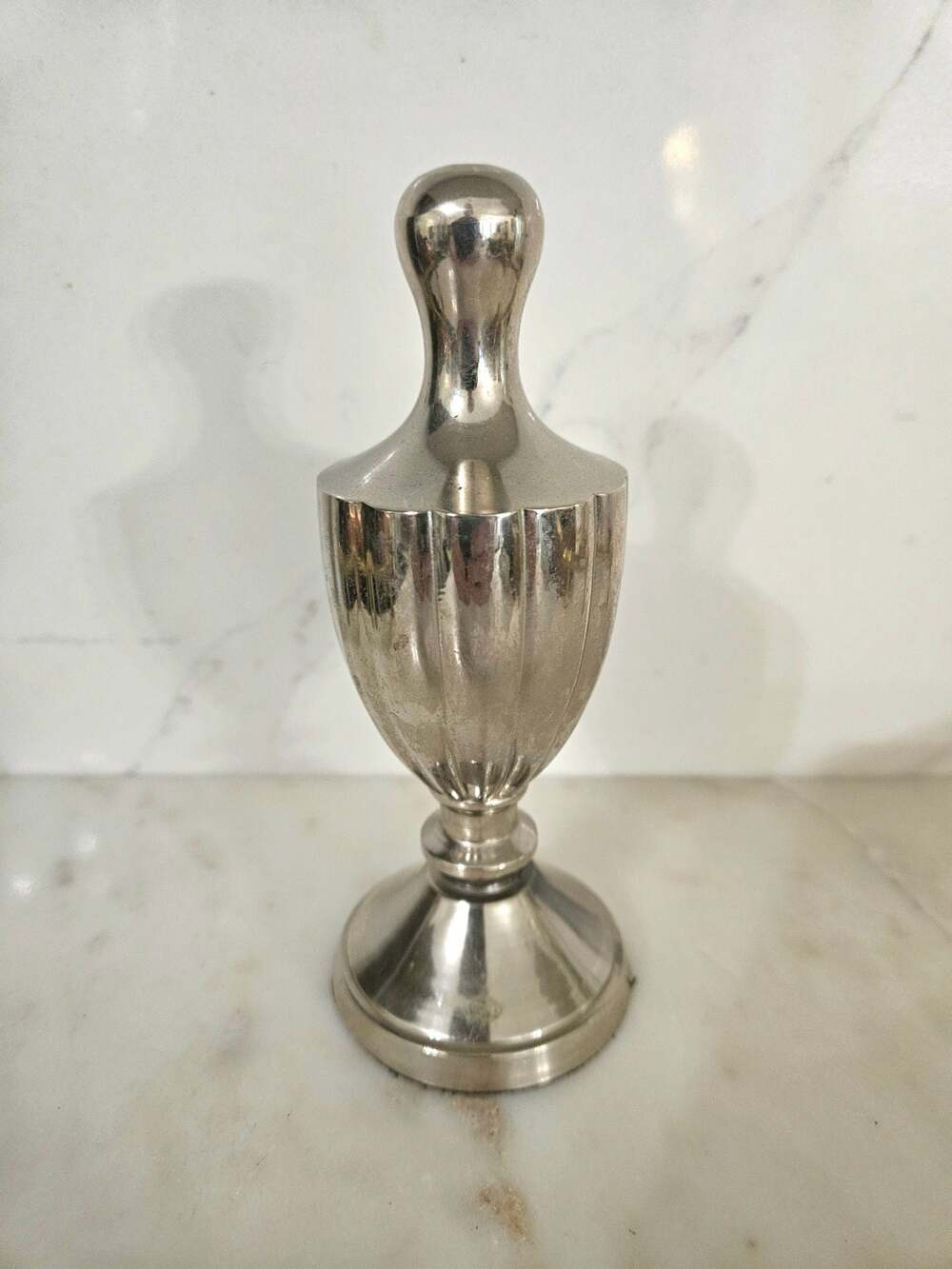 Vintage Godinger‎ Silver Plated Heavy Urn-Style Paper Weight/Decorative Trinket